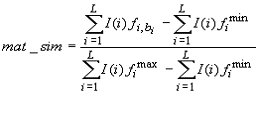 matrix similarity score